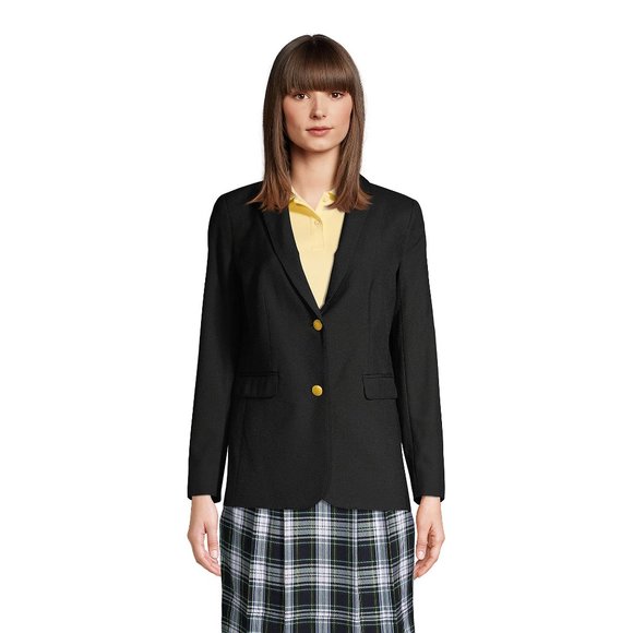 Lands' End Jackets & Blazers - Lands End Women's Black Hopsack Blazer,  NWT